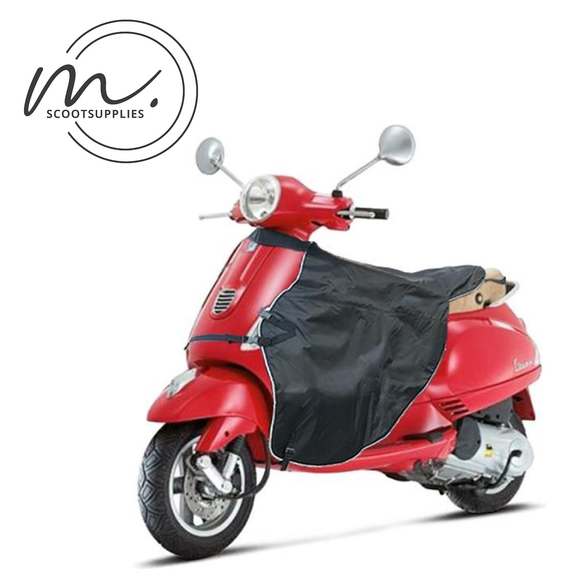 Scooter beenkleed zwart – beenwarmer tegen kou en regen - Afbeelding 4