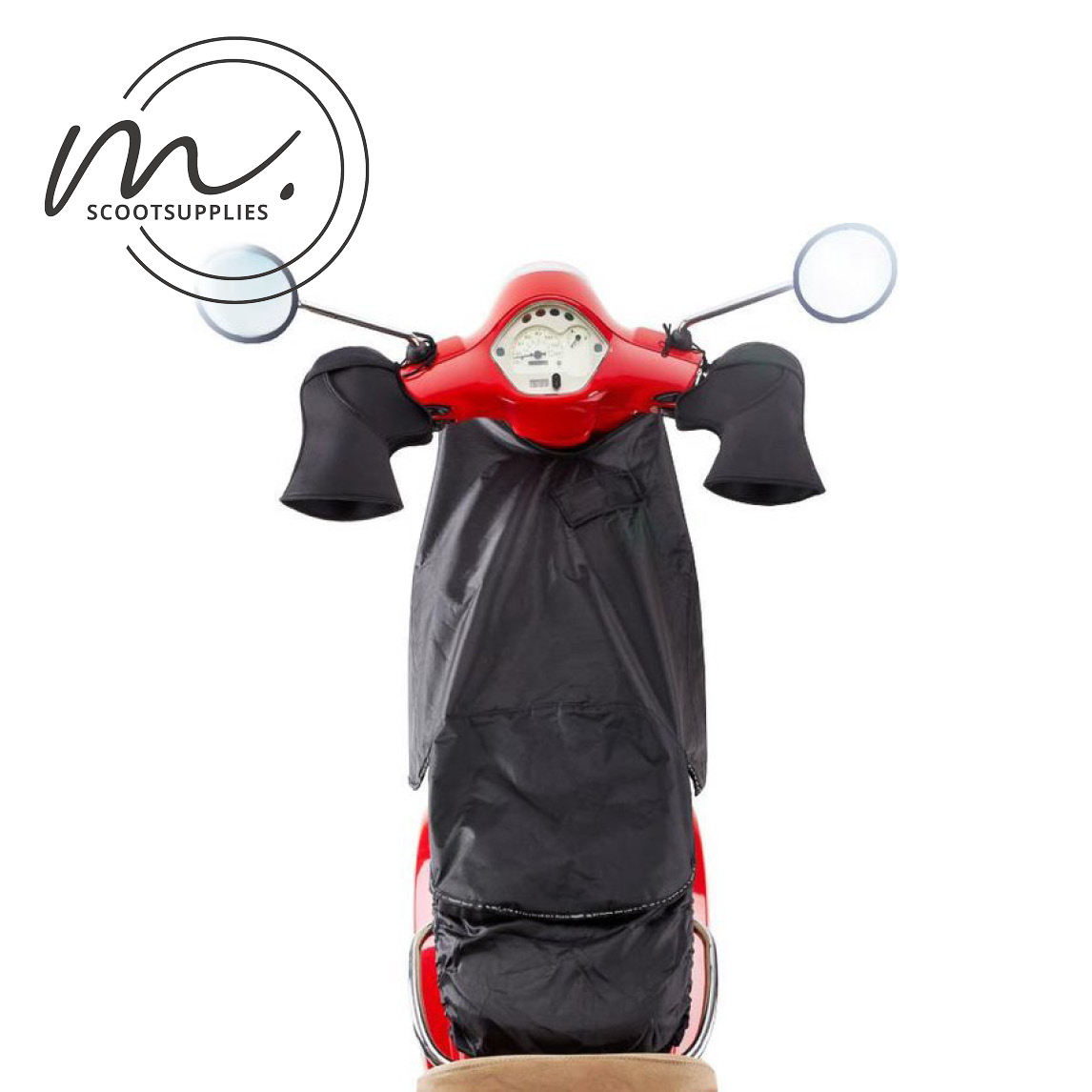 Scooter beenkleed zwart – beenwarmer tegen kou en regen - Afbeelding 5